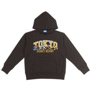 Tokyo Disney Resort Mickey and Friends Brown Hoodie Sweatshirt Japan Disneyland
